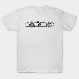 F1 World Champ Car 1954 Mercedes W196 Fangio T-Shirt